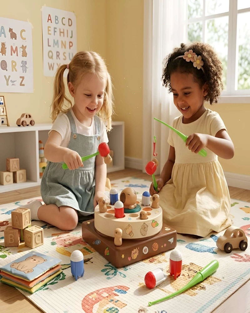 JUEGO DIDACTICO ATRAPA AL CAPIBARA INTERACTIVO CON MUSICA Y LUCES - 1