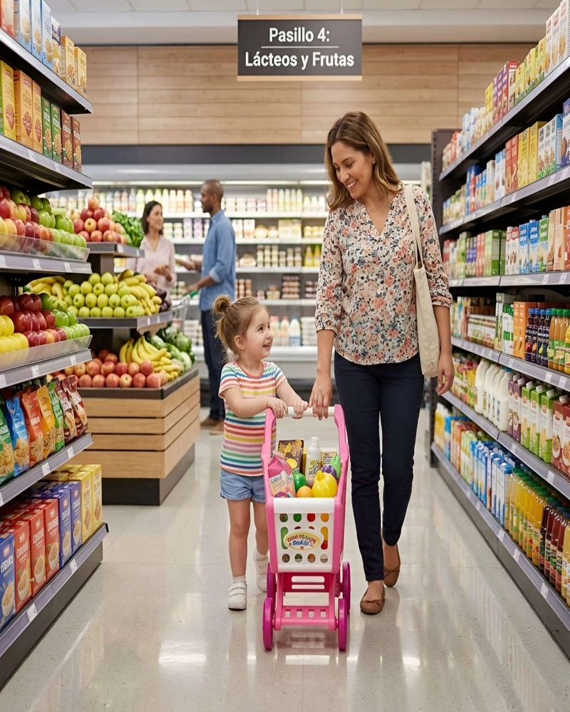 CARRITO DE SUPERMERCADO DE JUGUETE CON ACCESORIOS INFANTIL - 5