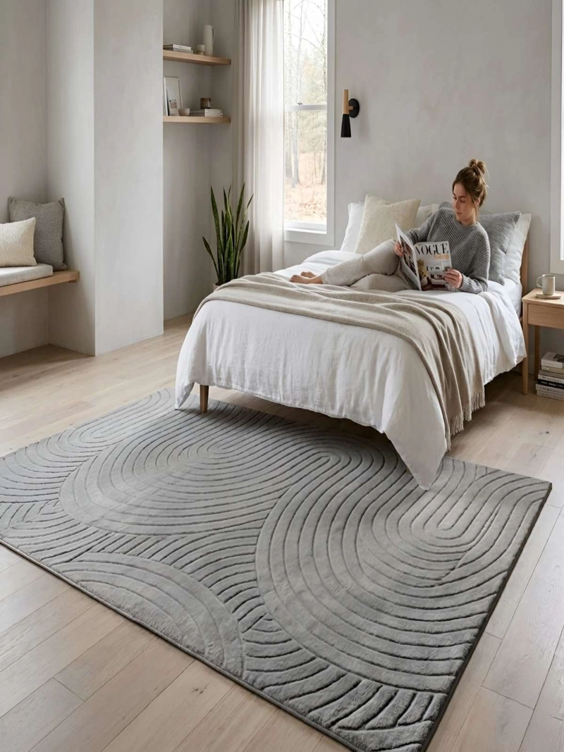 ALFOMBRA DECORATIVA CON RELIEVE JACQUARD 240X200 - 1