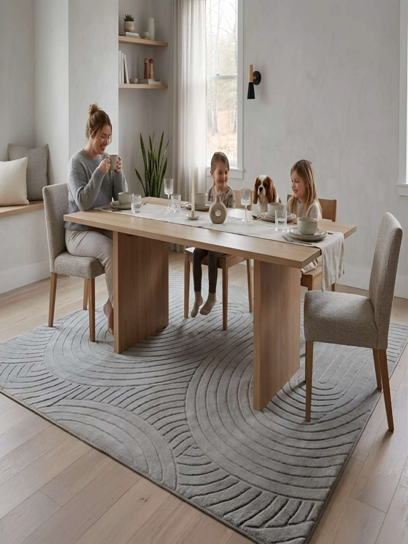 ALFOMBRA DECORATIVA CON RELIEVE JACQUARD 240X200 - 2