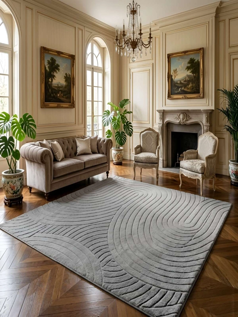 ALFOMBRA DECORATIVA CON RELIEVE JACQUARD 240X200 - 6