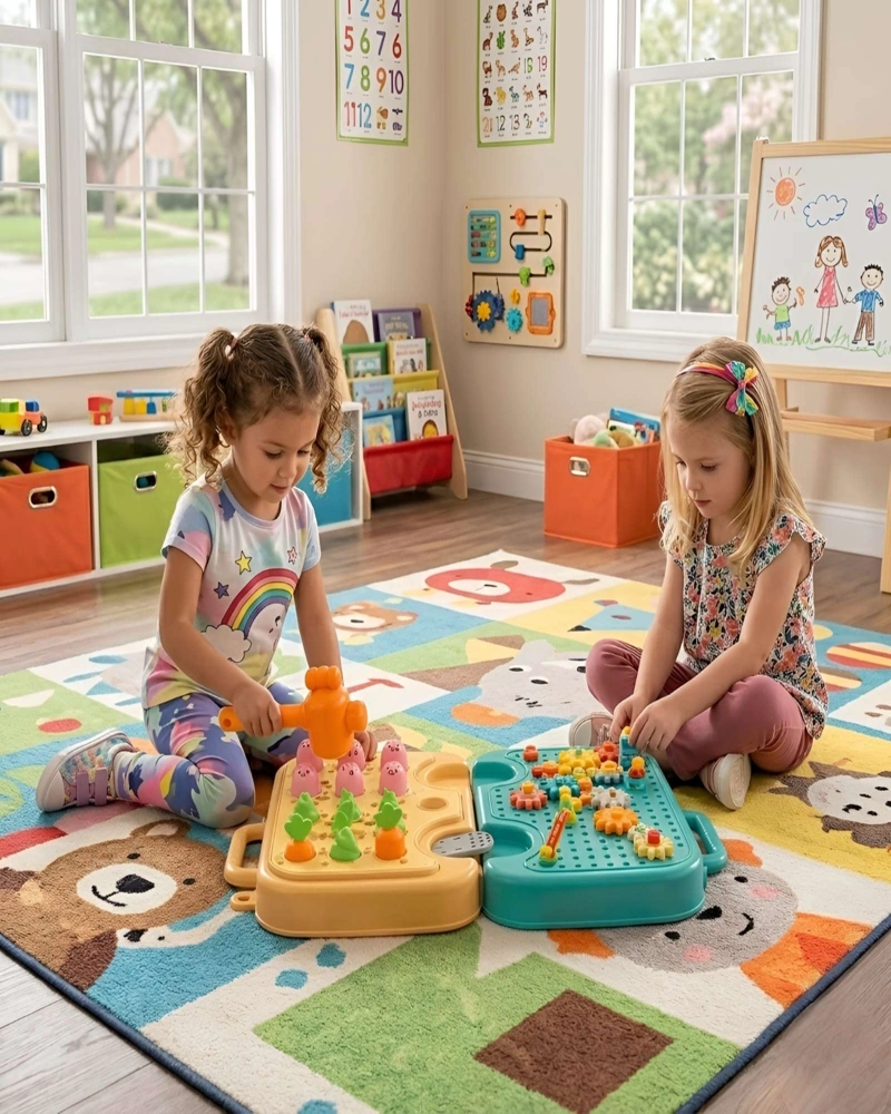 JUEGO DIDACTICO DE ESTIMULACION MOTRIZ PARA NIÑOS 3 EN 1 - 2