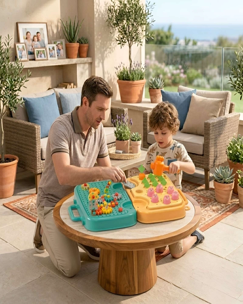 JUEGO DIDACTICO DE ESTIMULACION MOTRIZ PARA NIÑOS 3 EN 1 - 3