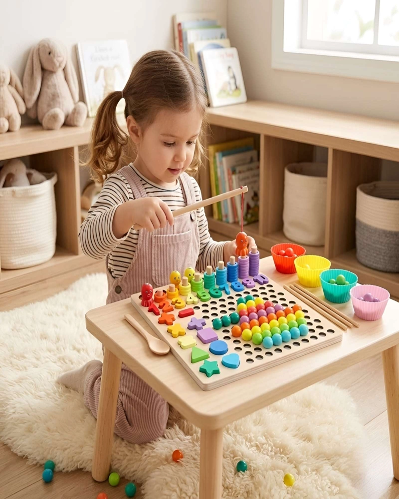 JUGUETE MONTESSORI DIDACTICO PARA NIÑOS 7 EN 1 - 5