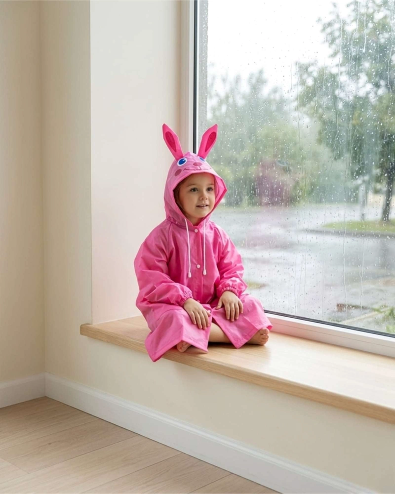 SET DE 2 CAPAS IMPERMEABLES DE LLUVIA INFANTIL PARA NIÑOS 02 - 2