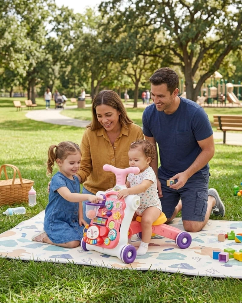 ANDADOR PARA BEBE 5 EN 1 CORREPASILLOS, MONOPATIN Y MESA DIDACTICA - 5