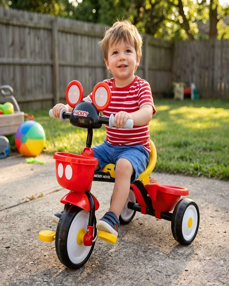 TRICICLO INFANTIL TEMATICO CON CANASTO M1 - 4