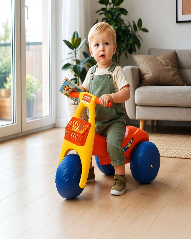 VEHICULO MONTABLE MOTO LUNAR INFANTIL TRES RUEDAS - 5