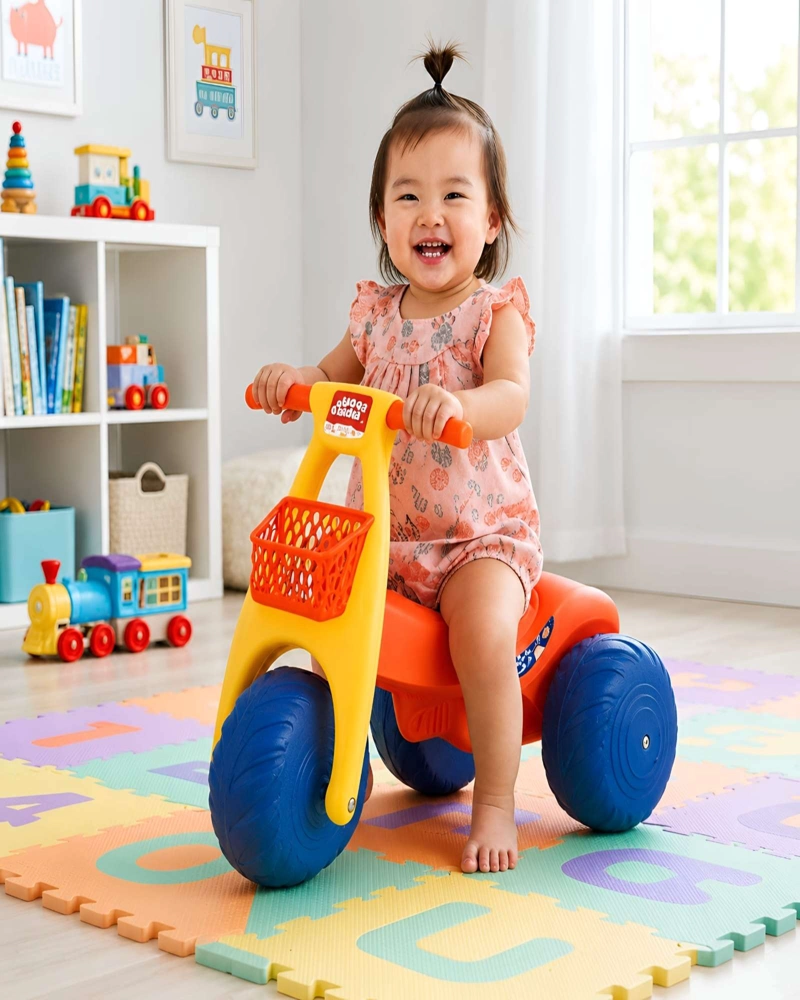 VEHICULO MONTABLE MOTO LUNAR INFANTIL TRES RUEDAS - 6