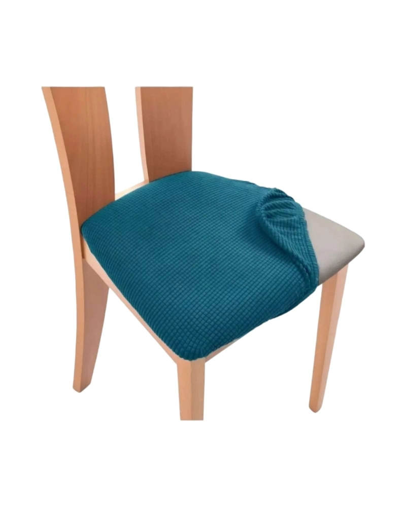 FUNDAS DE ASIENTO PARA SILLAS DE ALTA CALIDAD CON TEXTURA NIDO DE ABEJA BEIGE - 7