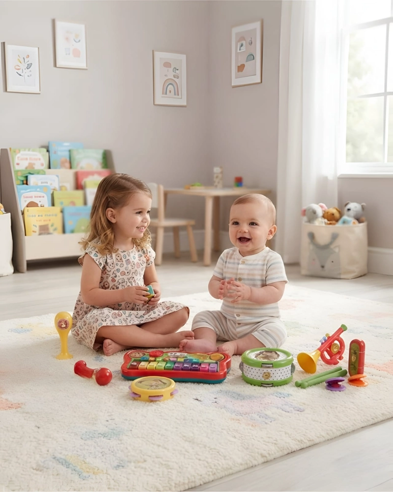 KIT INSTRUMENTOS MUSICALES DIDACTICOS PARA NIÑOS SET 2EN1 - 3