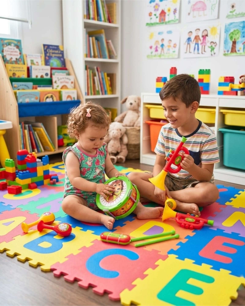 KIT INSTRUMENTOS MUSICALES DIDACTICOS PARA NIÑOS SET 2EN1 - 6
