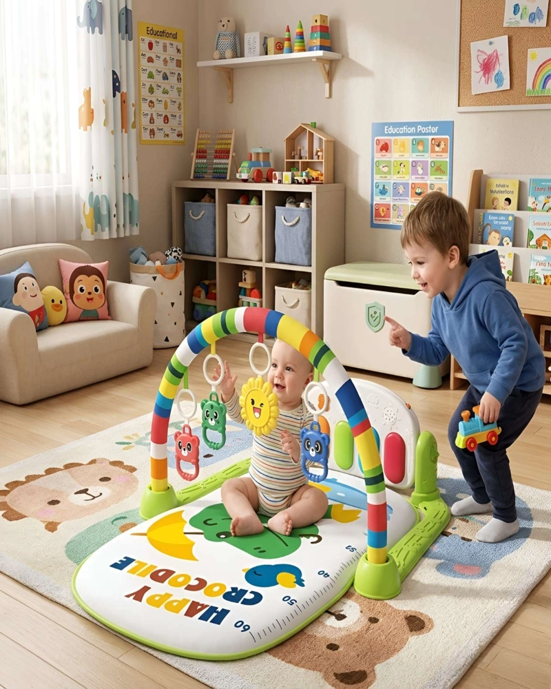 GIMNASIO MUSICAL PARA BEBE  CON PIANO Y ACTIVIDADES - ESTIMULACION TEMPRANA - 4