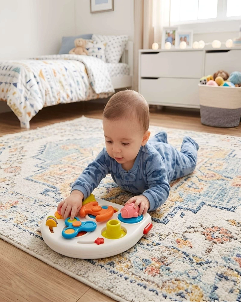 TABLERO DIDACTICO BEBE  SPACE BUSY BOARD 3 EN 1 - 4