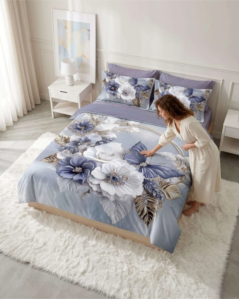 QUILT CUBRECAMAS LIGERO VERANO EFECTO 5D CON FUNDAS KING - 1