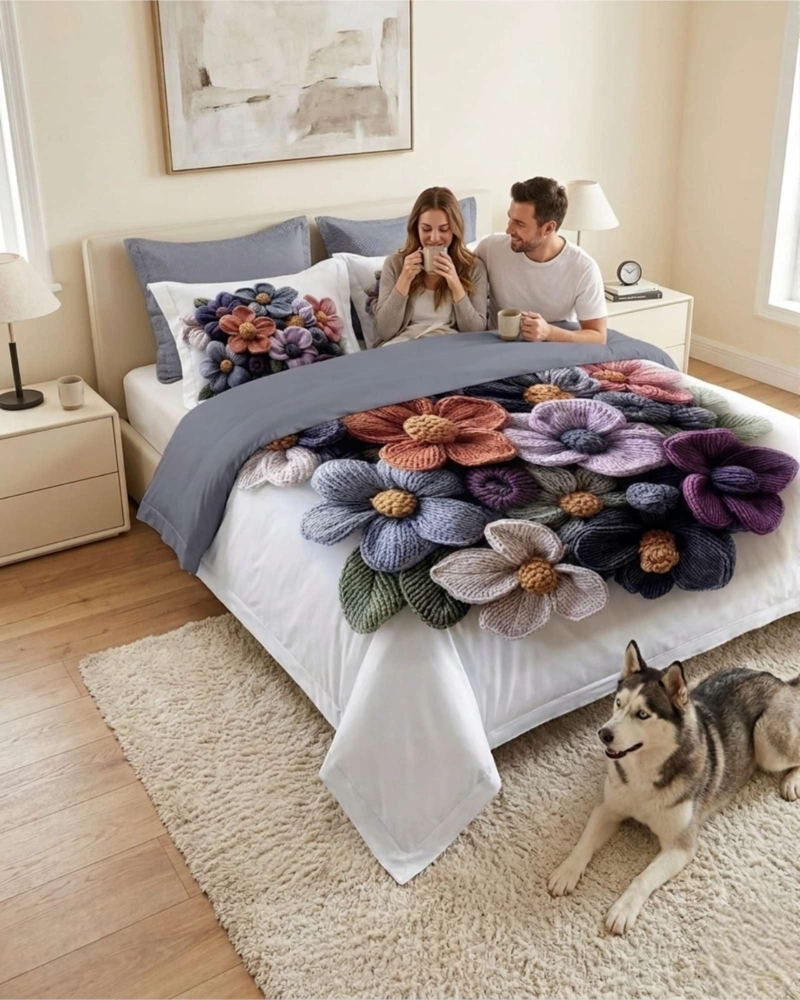 QUILT CUBRECAMAS LIGERO VERANO EFECTO 5D CON FUNDAS KING - 1