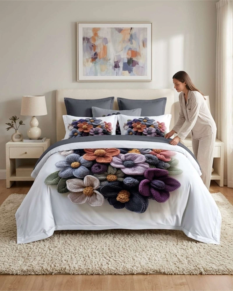 QUILT CUBRECAMAS LIGERO VERANO EFECTO 5D CON FUNDAS KING - 2