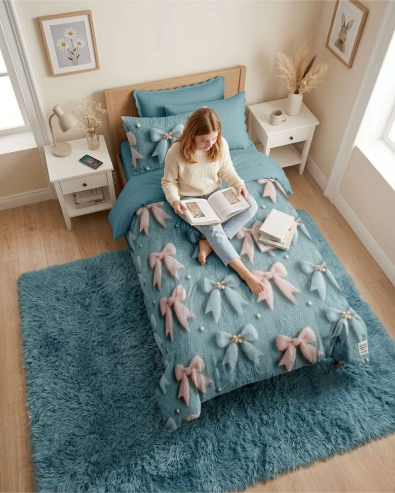 QUILT CUBRECAMAS LIGERO VERANO EFECTO 5D CON FUNDAS PLAZA Y MEDIA - 1