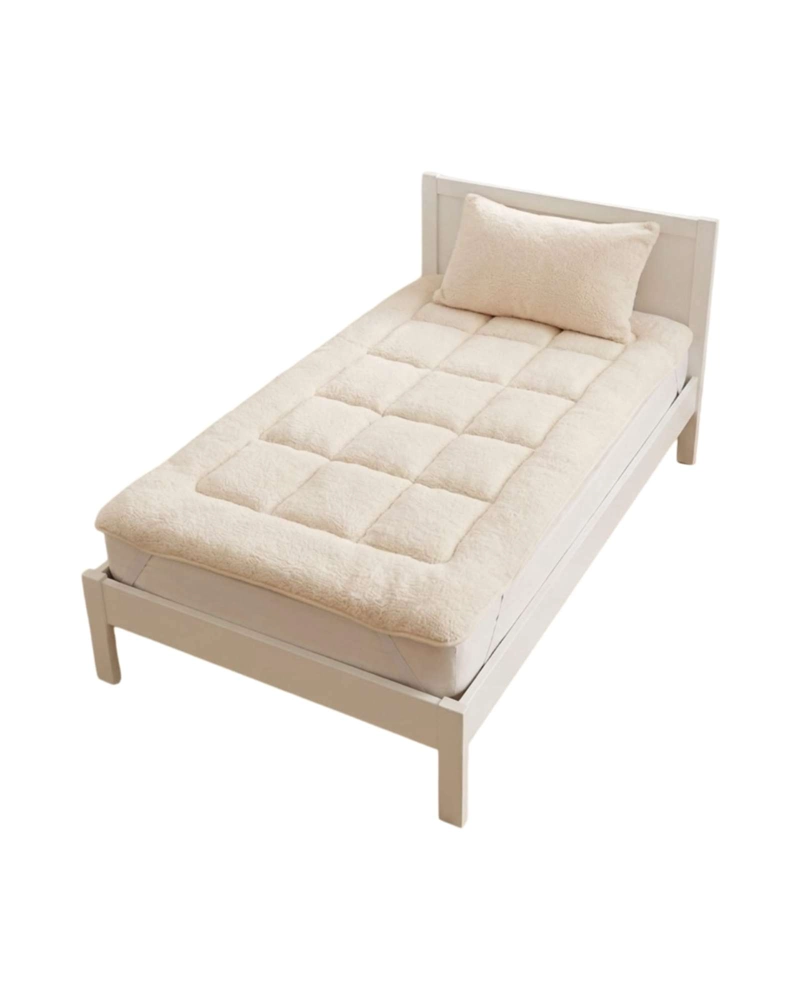 CUBRE COLCHON ACOLCHADO PLUSH ULTRA SUAVE PLAZA Y MEDIA - 6