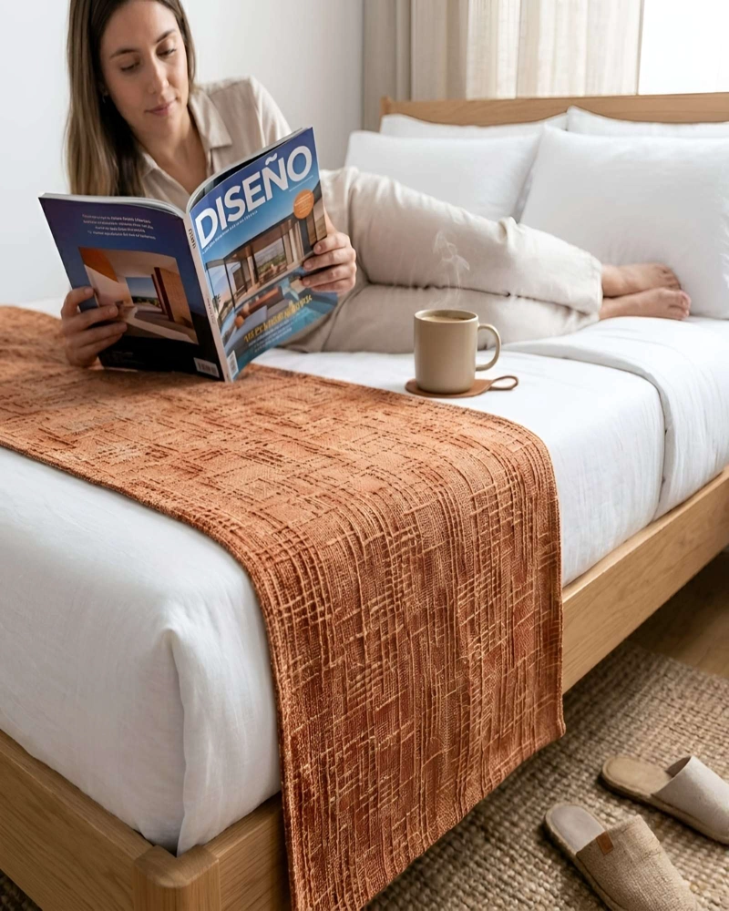 PIECERA CHENILLE CRUZ DALE UN TOQUE DE ELEGANCIA A TU DORMITORIO - 1