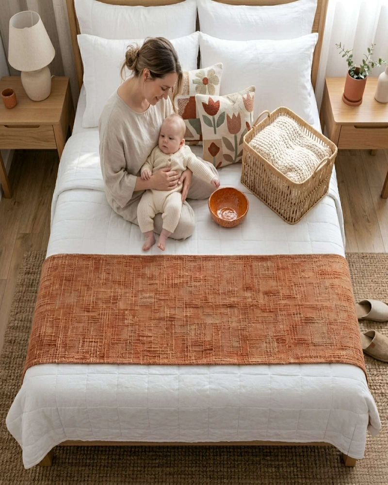 PIECERA CHENILLE CRUZ DALE UN TOQUE DE ELEGANCIA A TU DORMITORIO - 2