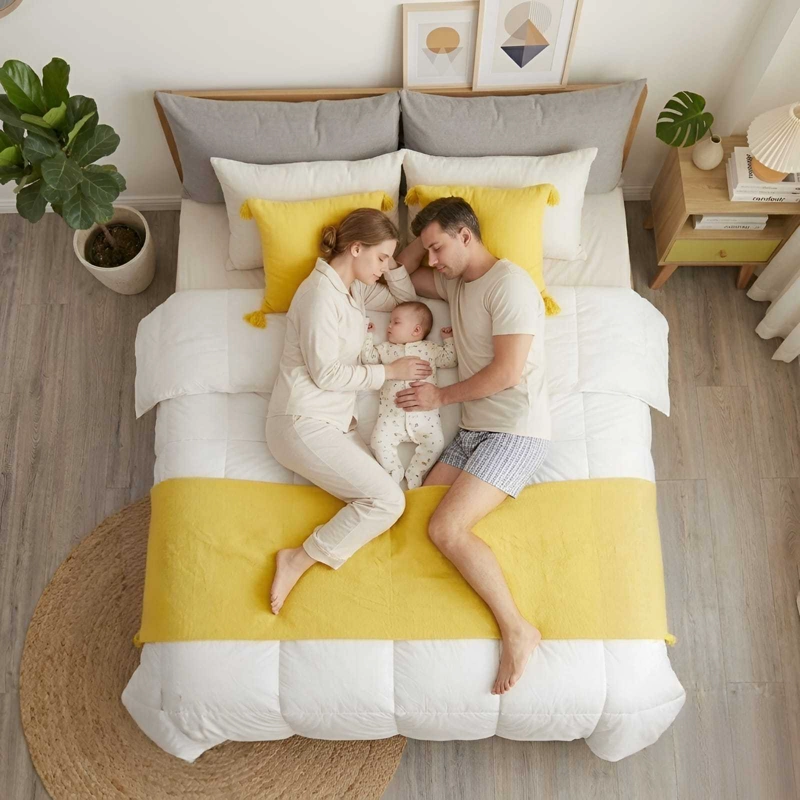 PIECERA DE CAMA DISEÑO LINO CON BORLAS - 2