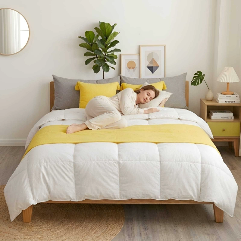 PIECERA DE CAMA DISEÑO LINO CON BORLAS - 6
