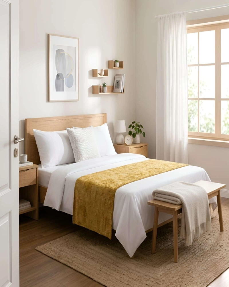 PIECERA CHENILLE CRUZ DALE UN TOQUE DE ELEGANCIA A TU DORMITORIO - 3