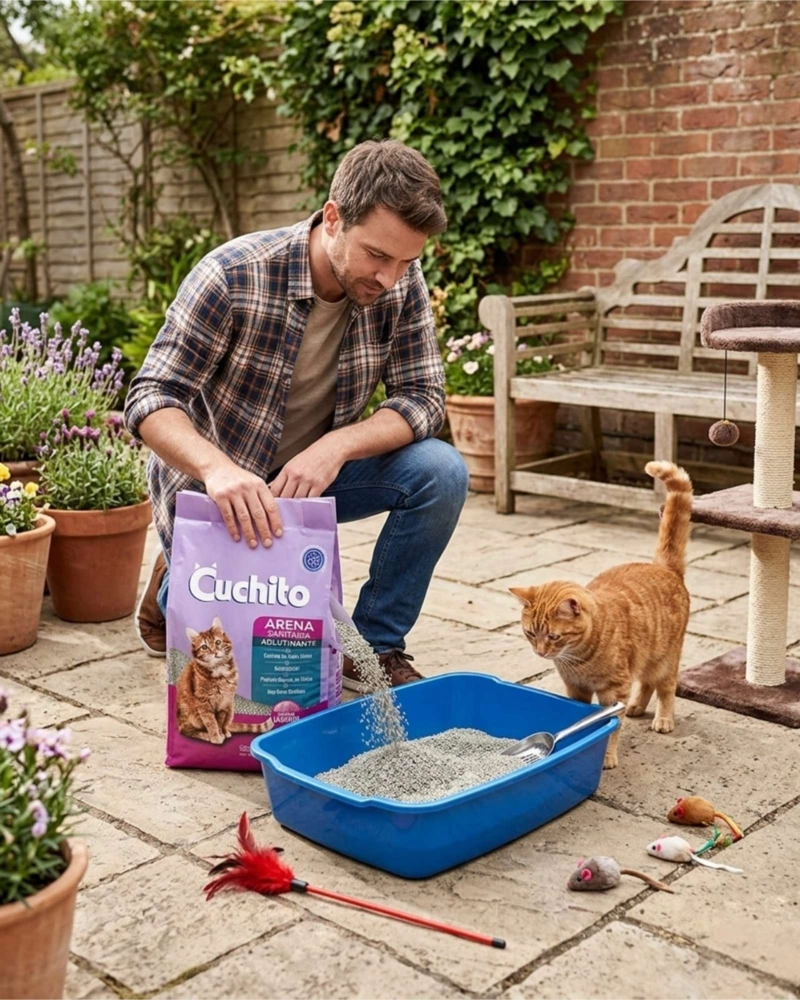 ARENA PARA GATOS AGLUTINANTE SANITARIA LAVANDA 10 KG - 2