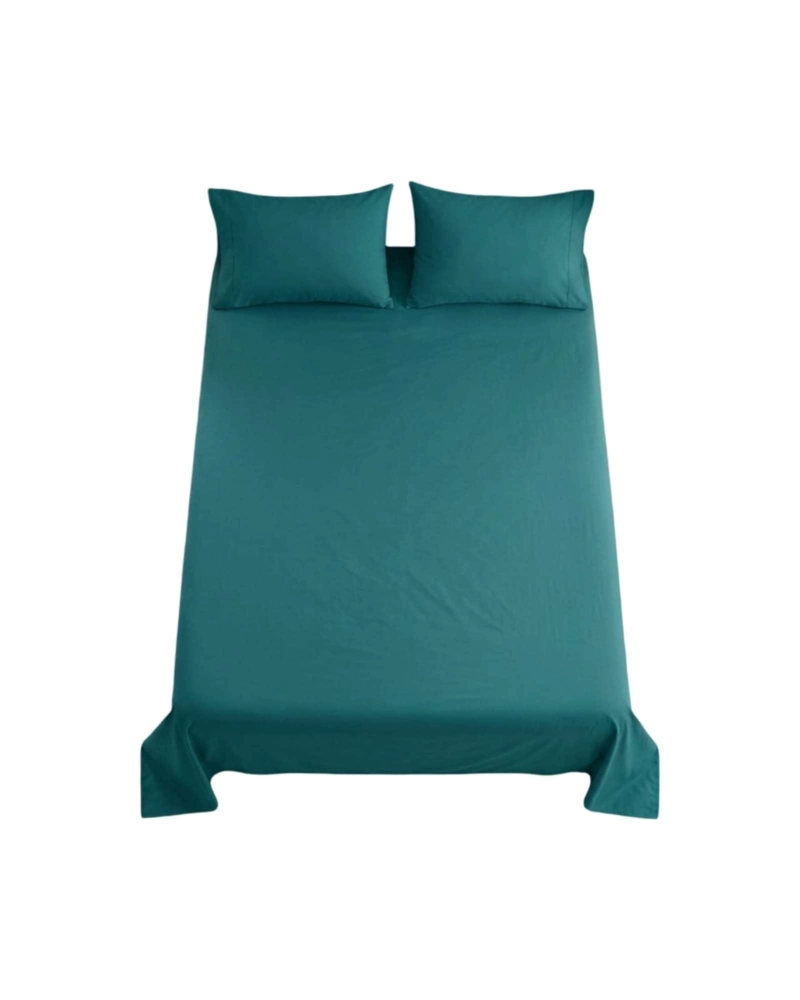 JUEGO SABANAS 2 PLAZAS MAS 2 ALMOHADAS CON RELLENO 6 PIEZAS - 5