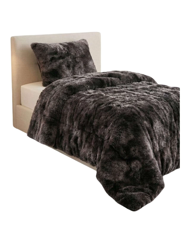 CUBRE-CAMA SHAGGY CON CHIPORRO – TEXTURA EXTRA SUAVE PLAZA Y MEDIA - 6