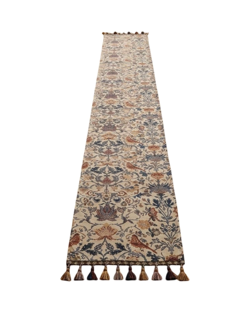 CAMINO DE MESA DECORATIVO DISEÑO FLORES 33X180 CM - 6
