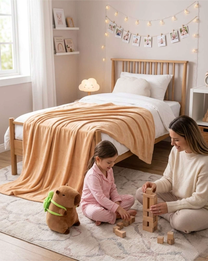 CAPYBARA: PELUCHE ALMOHADA COJIN CON MANTA POLAR CAPYBARA 2 EN 1 - 5