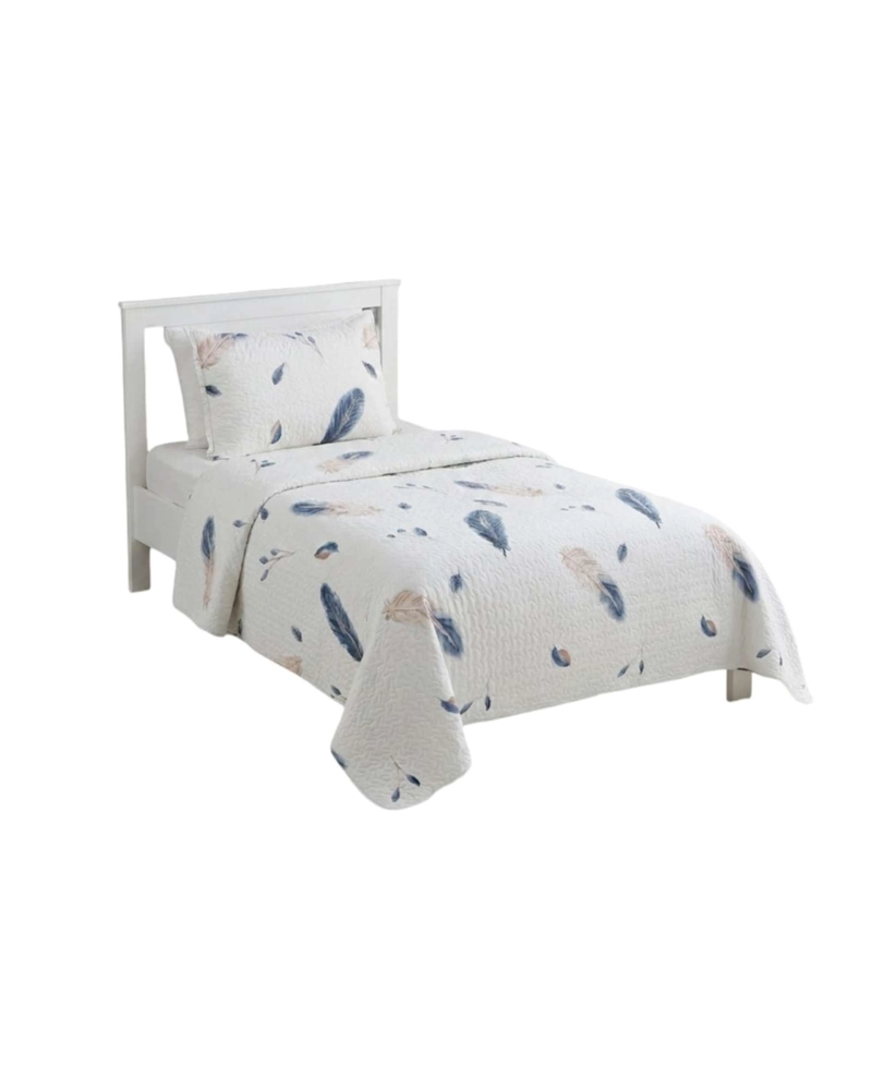 CUBRECAMA QUILT VERANO PLAZA Y MEDIA ESTAMPADO TEMATICA - 5