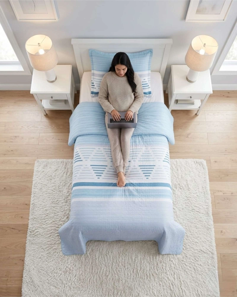 CUBRECAMA QUILT VERANO PLAZA Y MEDIA ESTAMPADO TEMATICA - 1