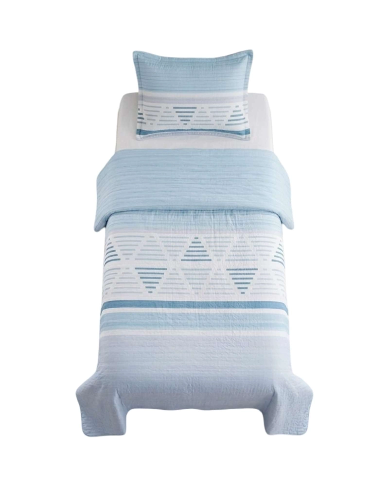 CUBRECAMA QUILT VERANO PLAZA Y MEDIA ESTAMPADO TEMATICA - 5