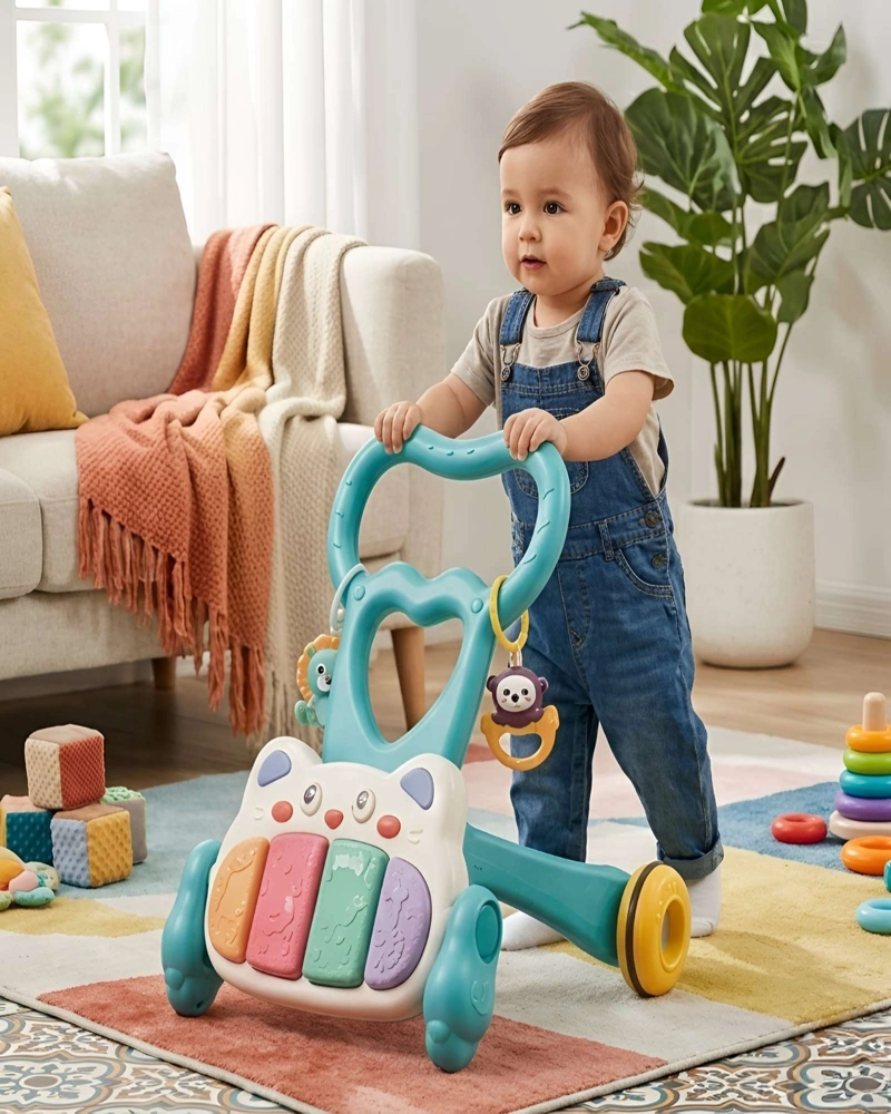 ANDADOR DE APRENDIZAJE PARA BEBE S CON PIANO MUSICAL - 1
