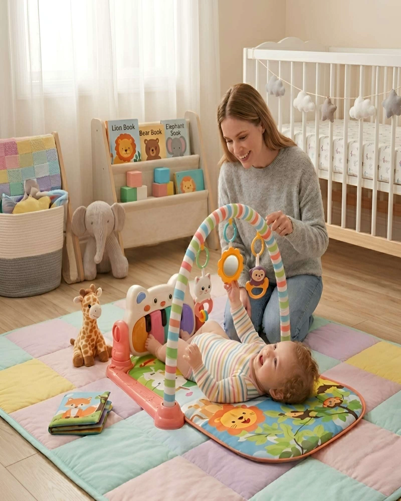 ANDADOR DE APRENDIZAJE PARA BEBE S CON PIANO MUSICAL - 1