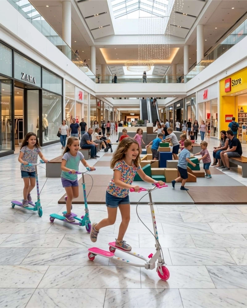 SCOOTER TIJERA INFANTIL MONOPATIN DE DOS PLATAFORMAS ROSADO - 5