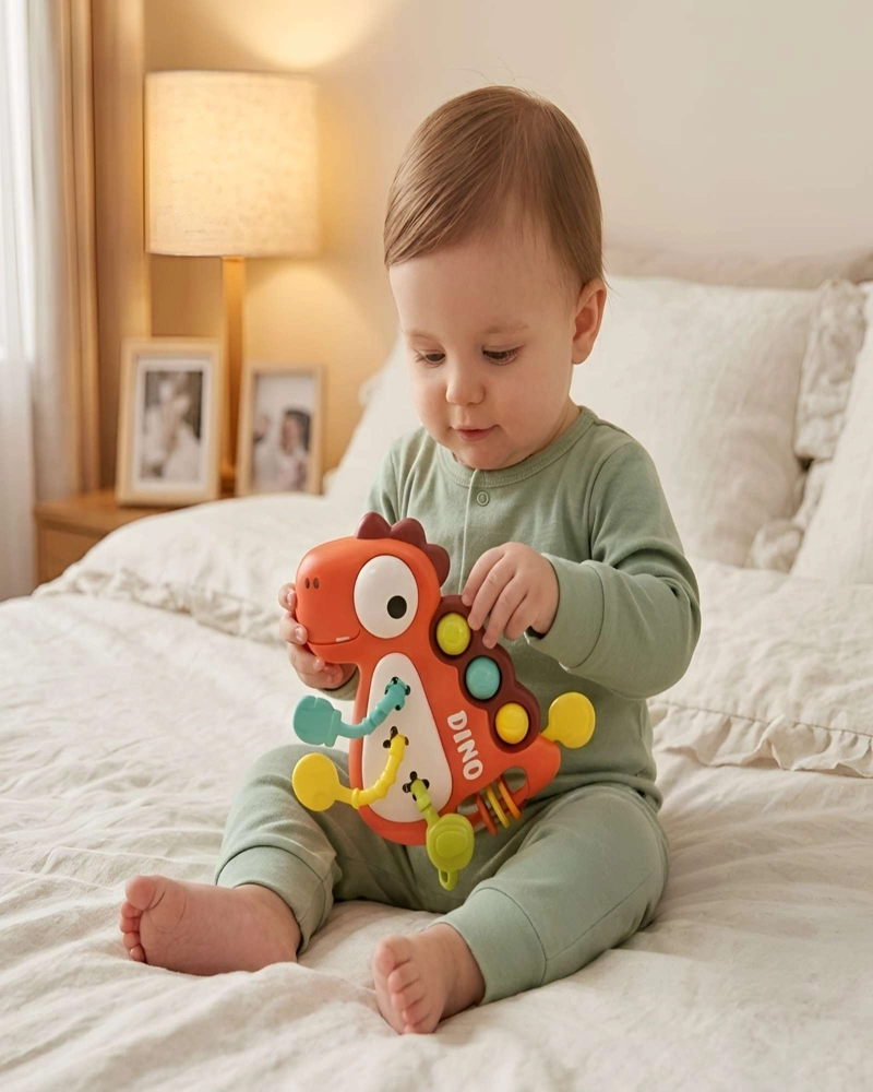 JUGUETE PARA BEBE  ESTIMULACION SENSORIAL MORDEDOR DIDACTICO - 1