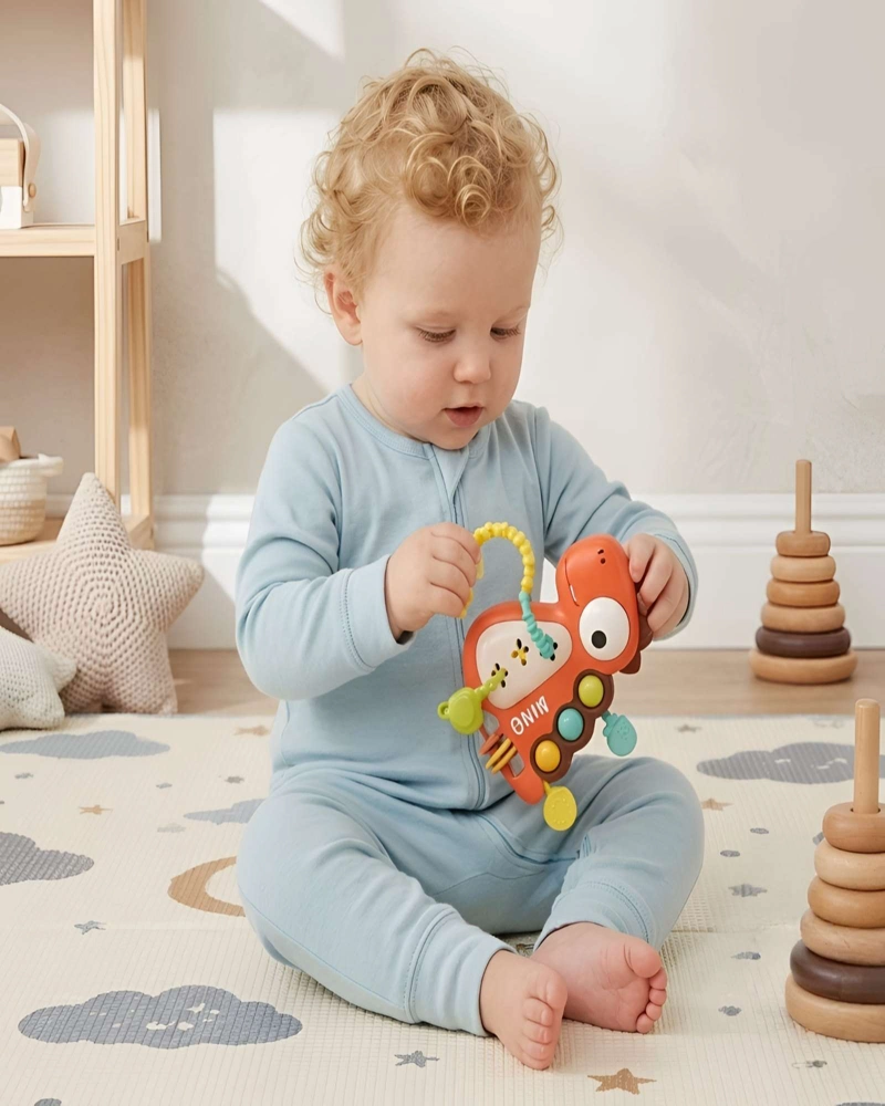 JUGUETE PARA BEBE  ESTIMULACION SENSORIAL MORDEDOR DIDACTICO - 4
