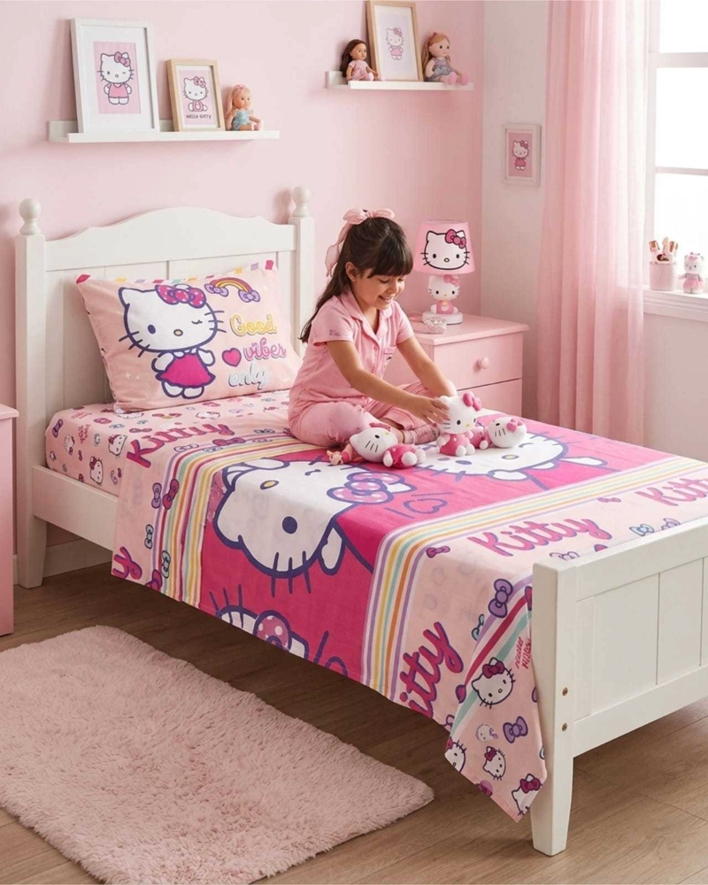 SET DE SABANAS 1,5 PLAZAS ESTAMPADO INFANTIL CONTEMPORANEO - 4