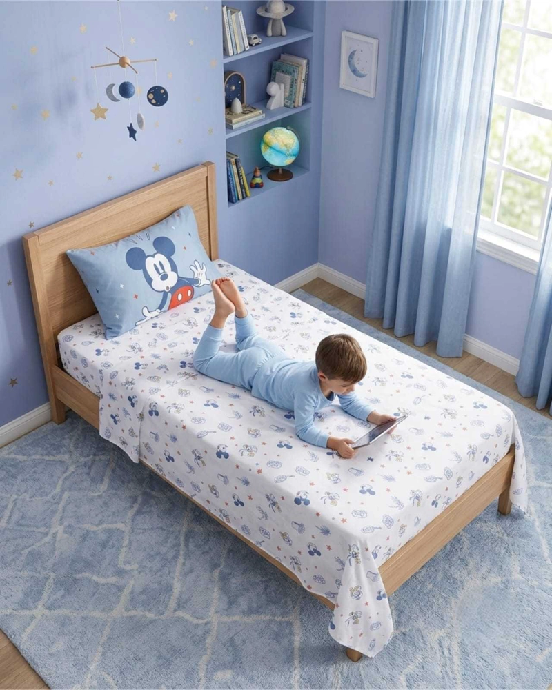 SET DE SABANAS 1,5 PLAZAS ESTAMPADO INFANTIL CONTEMPORANEO - 1
