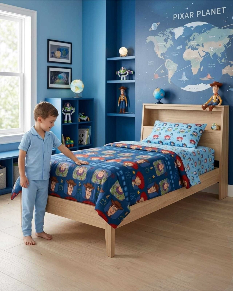SET DE DORMITORIO INFANTIL 1.5 PLAZAS: PLUMON Y SABANAS - 1