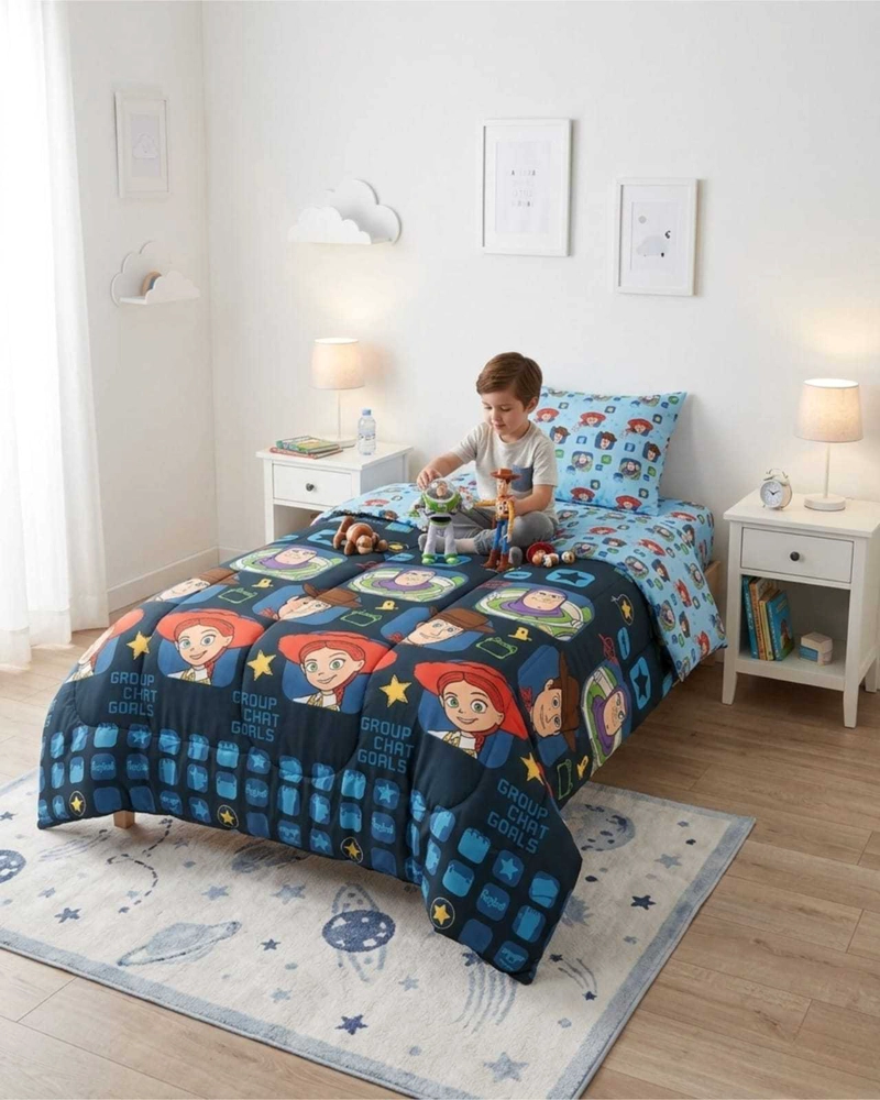 SET DE DORMITORIO INFANTIL 1.5 PLAZAS: PLUMON Y SABANAS - 6