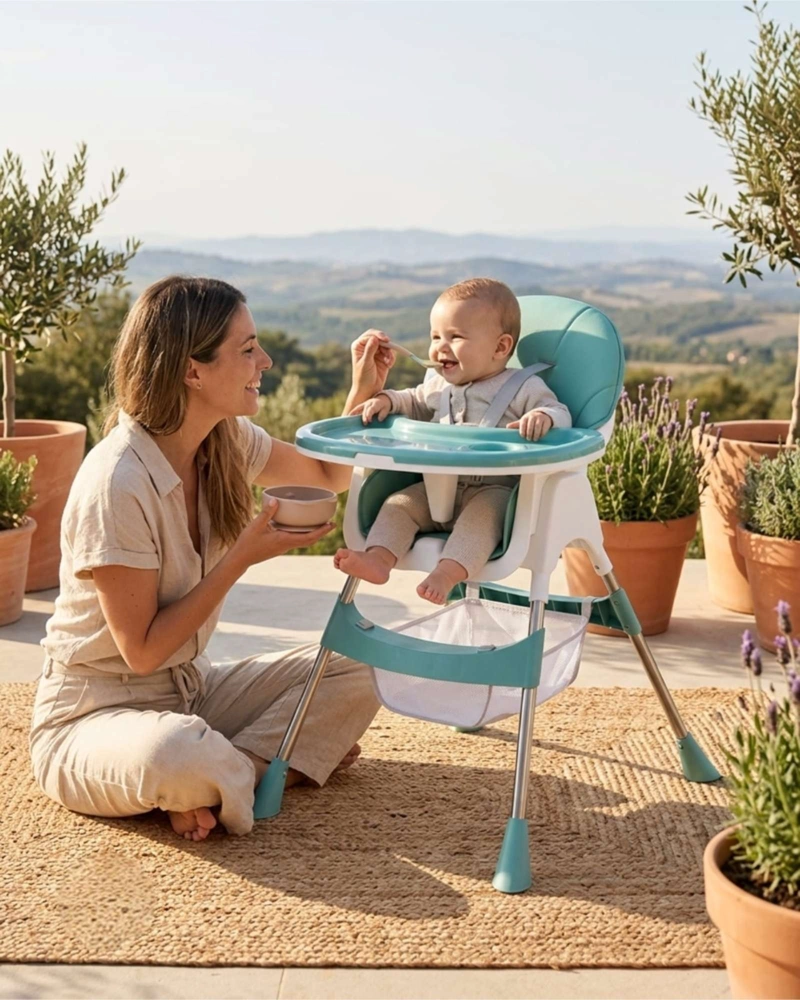SILLA ALTA DE COMER 2 EN 1 INFANTIL AJUSTABLE - 5