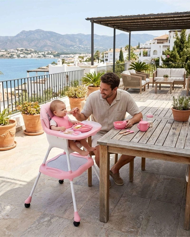 SILLA DE COMER PARA BEBE  6 EN 1 MULTIFUNCIONAL CONVERTIBLE - 2