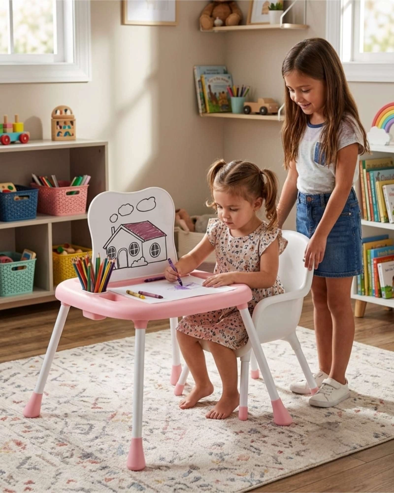 SILLA DE COMER PARA BEBE  6 EN 1 MULTIFUNCIONAL CONVERTIBLE - 3