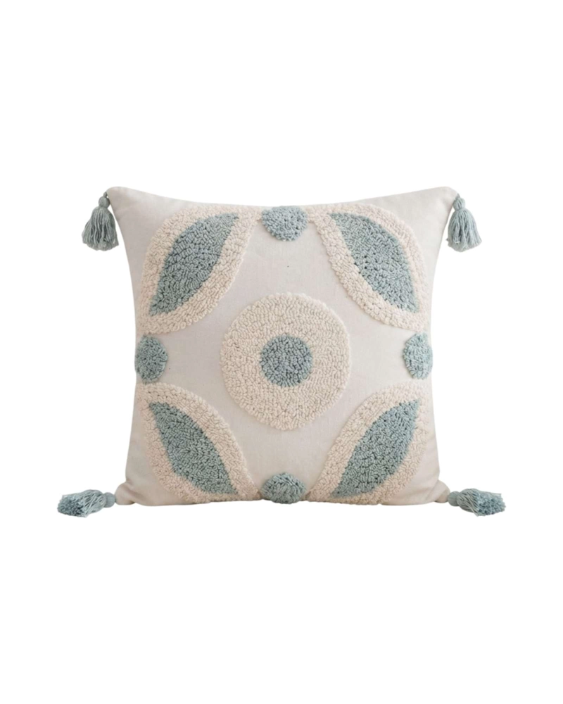 JUEGO DE 2 FUNDAS DE COJIN ESTILO BOHO EN TELA JACQUARD - 6