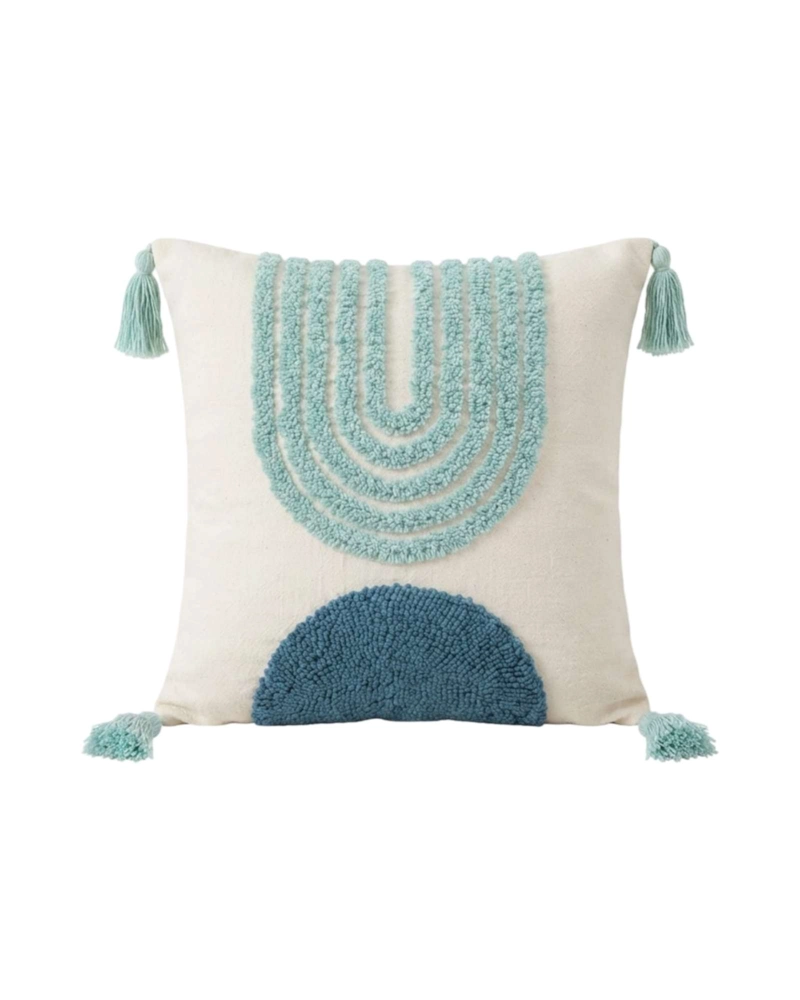 JUEGO DE 2 FUNDAS DE COJIN ESTILO BOHO EN TELA JACQUARD - 6
